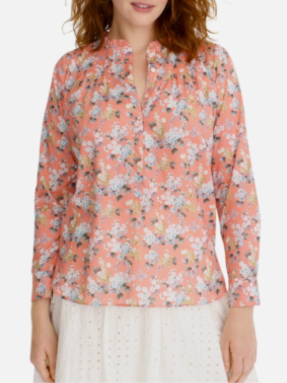 J. Crew x Liberty Floral Button-Front Blouse